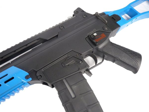 Two Tone ICS G33F Folding Stock Airsoft Rifle - Blue - Discontinued - Image 5