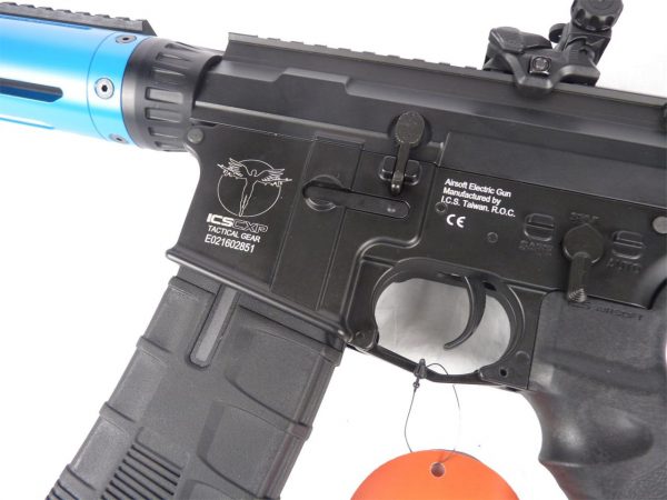 Two Tone ICS CXP-HOG Tubular SD MTR EBB Airsoft Gun - Blue - Discontinued - Image 3