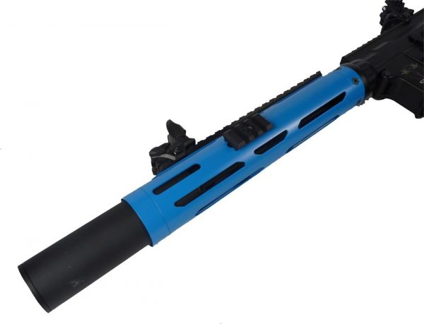 Two Tone ICS CXP-HOG Tubular SD MTR EBB Airsoft Gun - Blue - Discontinued - Image 4