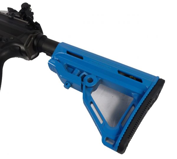 Two Tone ICS CXP-HOG Tubular SD MTR EBB Airsoft Gun - Blue - Discontinued - Image 5