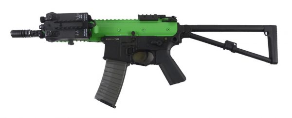 Two Tone D-Boys/Double Bell BI-8002 KAC PDW AEG Metal Body Airsoft Gun - Green