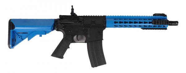 Two Tone Colt M4A1 Keymod Airsoft Rifle Short - Blue - Image 2