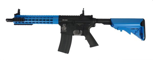 Two Tone Colt M4A1 Keymod Airsoft Rifle Short - Blue - Image 3