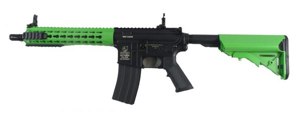 Two Tone Colt M4A1 Keymod Airsoft Rifle Short - Green - Image 2