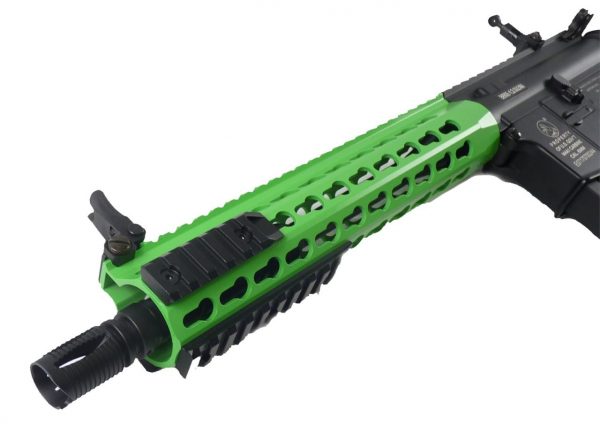 Two Tone Colt M4A1 Keymod Airsoft Rifle Short - Green - Image 4