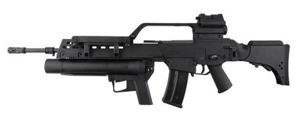 S&T G36V With Grenade Launcher Electric Rifle - Black