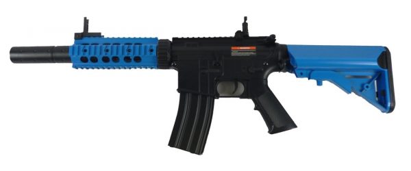 Two Tone Cyma CM513 M4 SD RIS Tactical Sportline Airsoft Rifle - Blue