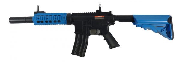 Two Tone Cyma CM513 M4 SD RIS Tactical Sportline Airsoft Rifle - Blue - Image 3