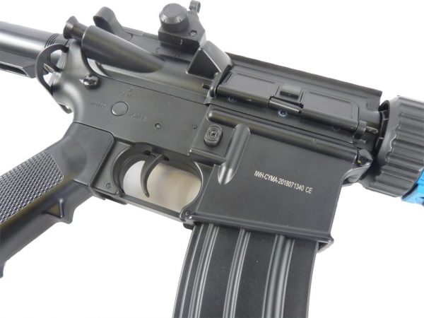 Two Tone Cyma CM513 M4 SD RIS Tactical Sportline Airsoft Rifle - Blue - Image 4