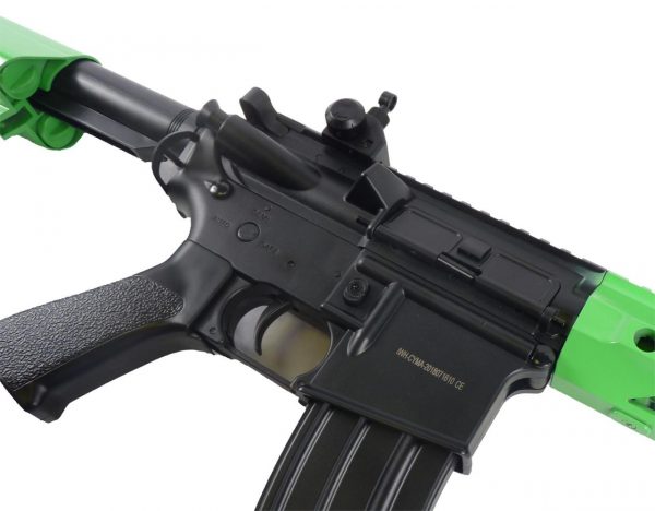 Two Tone Cyma M4 SAI Custom CM518 Sportline Airsoft Rifle - Green - Image 4