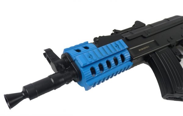 Two Tone Cyma AK47 Tactical CM521C Airsoft Gun - Blue - Image 3