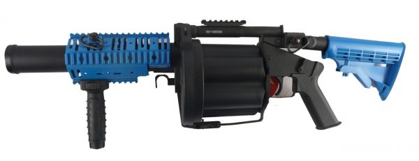 Two Tone ICS Long MGL 6 Round Grenade Launcher - Blue