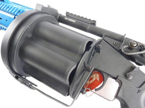 Two Tone ICS Long MGL 6 Round Grenade Launcher - Blue - Image 2