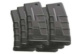 ICS M4/M16 T-Mag Hi-Cap Magazines (Box of 6-Black-300 rnd