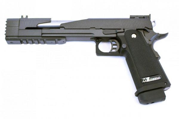 WE-Tech 7" Dragon A Hi-Capa Gas Blowback Airsoft Pistol - Black