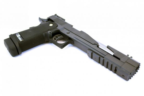 WE-Tech 7" Dragon A Hi-Capa Gas Blowback Airsoft Pistol - Black - Image 2