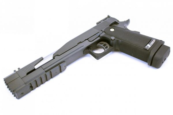 WE-Tech 7" Dragon A Hi-Capa Gas Blowback Airsoft Pistol - Black - Image 3