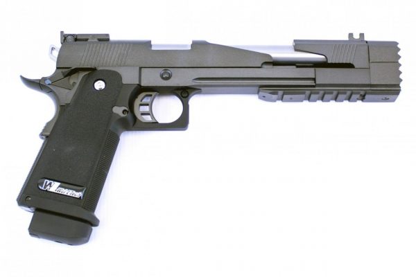 WE-Tech 7" Dragon A Hi-Capa Gas Blowback Airsoft Pistol - Black - Image 4