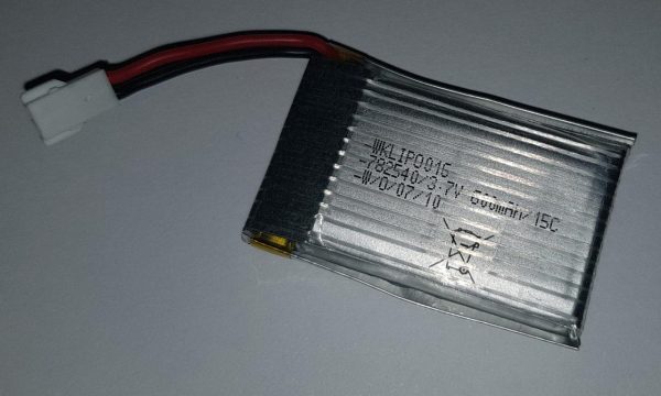 600 mAh 3.7v 10c LiPo Pack