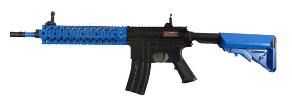 Two Tone Cyma CM501 M4 CQB RIS Sportline Airsoft Rifle - Blue - Image 2