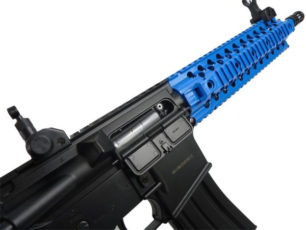 Two Tone Cyma CM501 M4 CQB RIS Sportline Airsoft Rifle - Blue - Image 5