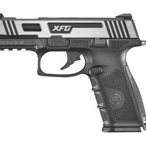 ICS XFG Gas Blowback Pistol - Black And Silver