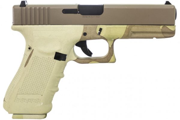 Raven EU17 GBB Airsoft Pistol - Camo + Tan Slide - Discontinued - Image 2