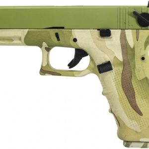 Raven EU18 GBB Airsoft Pistol - Camo + Green Slide - Discontinued