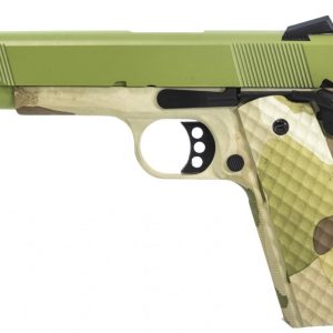 Raven M1911 MEU Airsoft Pistol - Camo + Green Slide