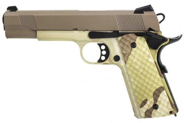 Raven M1911 MEU Airsoft Pistol - Camo + Tan Slide - Discontinued