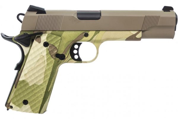 Raven M1911 MEU Airsoft Pistol - Camo + Tan Slide - Discontinued - Image 2