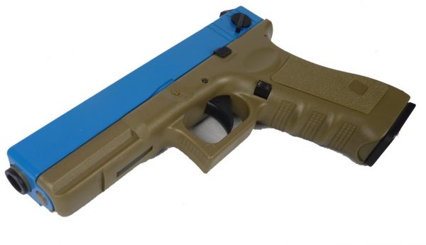 Two Tone Cyma CM030 EU18C Airsoft EAP - Tan/Blue - Image 4