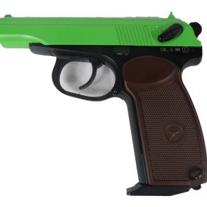 Two Tone KWC co2 Makarov Gas Blowback Airsoft Pistol - Green