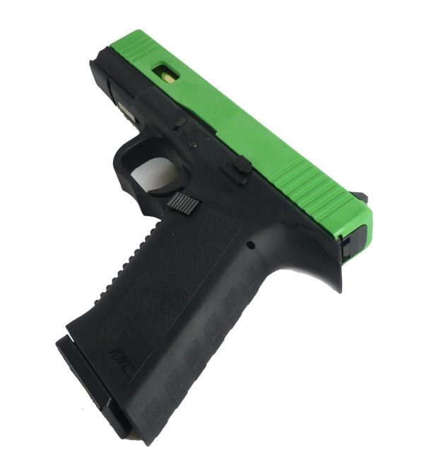 Two Tone KWC Model 17 co2 Blowback Pistol - Green - Image 2