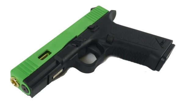 Two Tone KWC Model 17 co2 Blowback Pistol - Green - Image 3