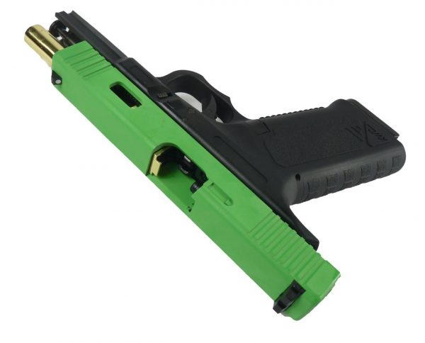 Two Tone KWC Model 17 co2 Blowback Pistol - Green - Image 4