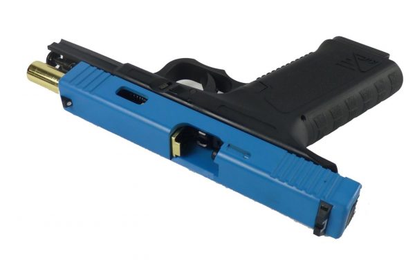 Two Tone KWC Model 17 co2 Blowback Pistol - Blue - Image 4
