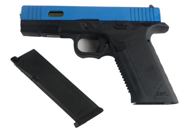 Two Tone KWC Model 17 co2 Blowback Pistol - Blue - Image 5