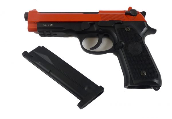 Two Tone KWC M92 co2 Blowback Pistol - Red - Image 4