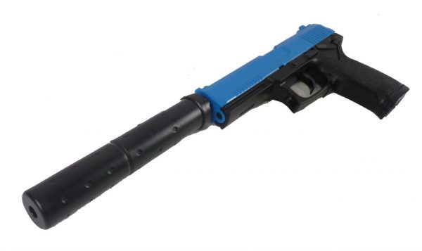 Two Tone HFC MK23 Non Blow Back Airsoft Pistol - Blue - Image 5