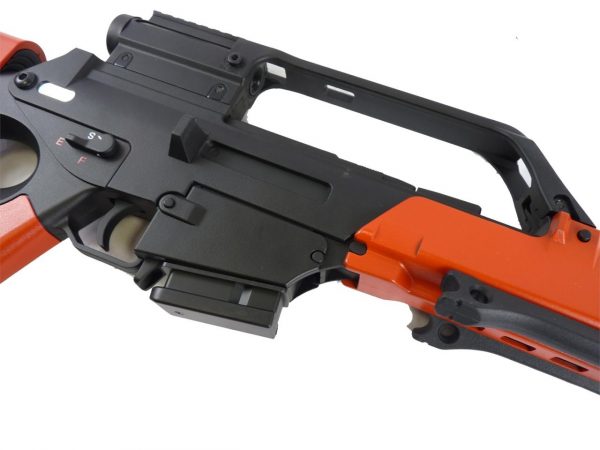 Two Tone JG G39 SL8 Airsoft Rifle With Scope/Carry Handle - Red - Image 3