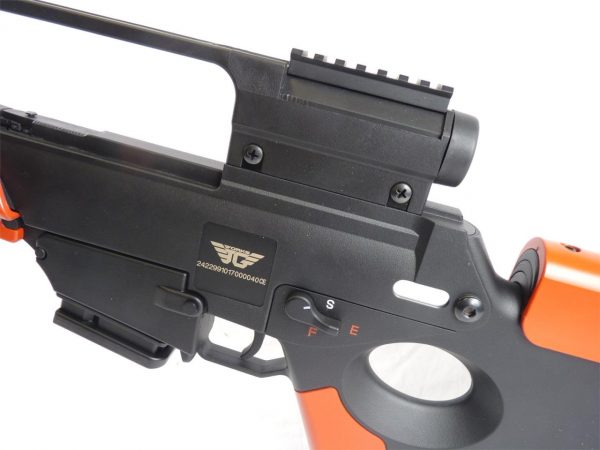 Two Tone JG G39 SL8 Airsoft Rifle With Scope/Carry Handle - Red - Image 5