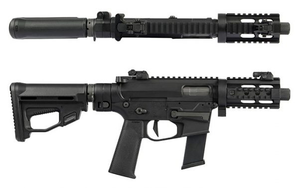 Ares M45X-S Pistol M4 Stock + 2 Magazines - Black