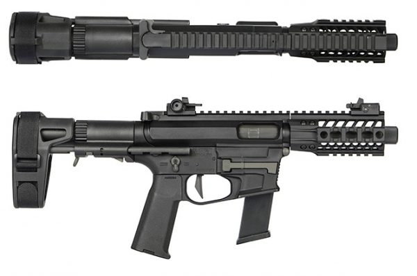Ares M45X-S Short With PDW Stock + 2 Magazines - Black