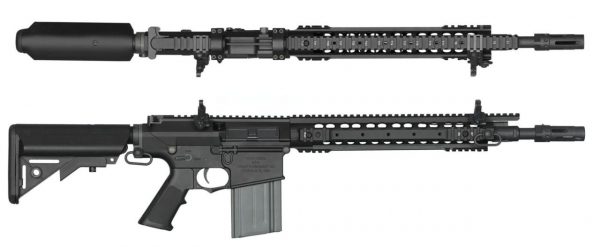 Ares SR25 M110K DMR Airsoft Rifle - Black