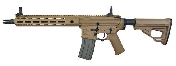 Ares Amoeba Full Metal SR16 Long AEG Rifle - Long - Tan