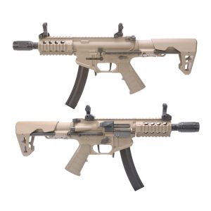 King Arms PDW 9mm SBR Shorty Airsoft Gun - Dark Eath