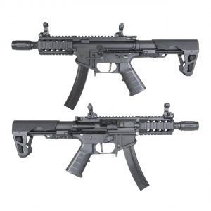 King Arms PDW 9mm SBR Shorty Airsoft Gun - Black