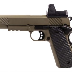 Raven M1911 MEU Railed Airsoft Pistol With BDS - Tan