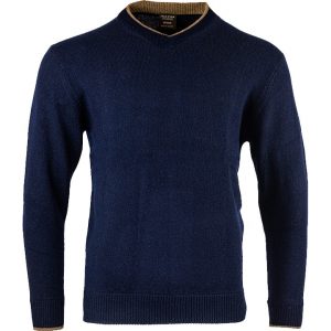 Jack Pyke Ashcombe 100% Lambwool V-Neck Navy